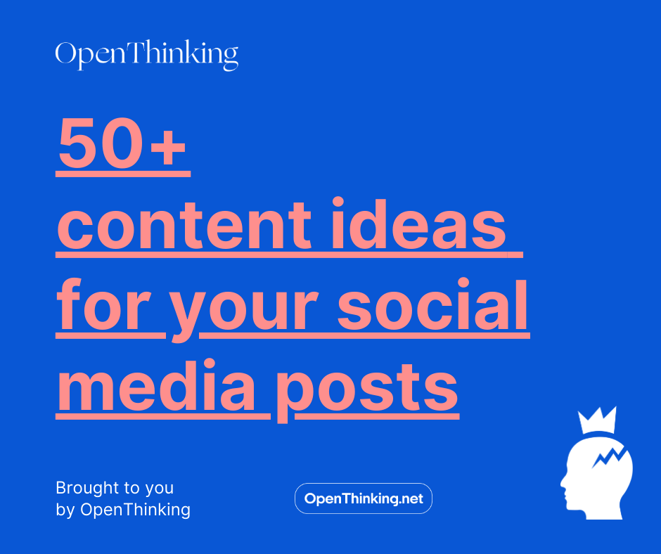 50+ content ideas to post on Social Media