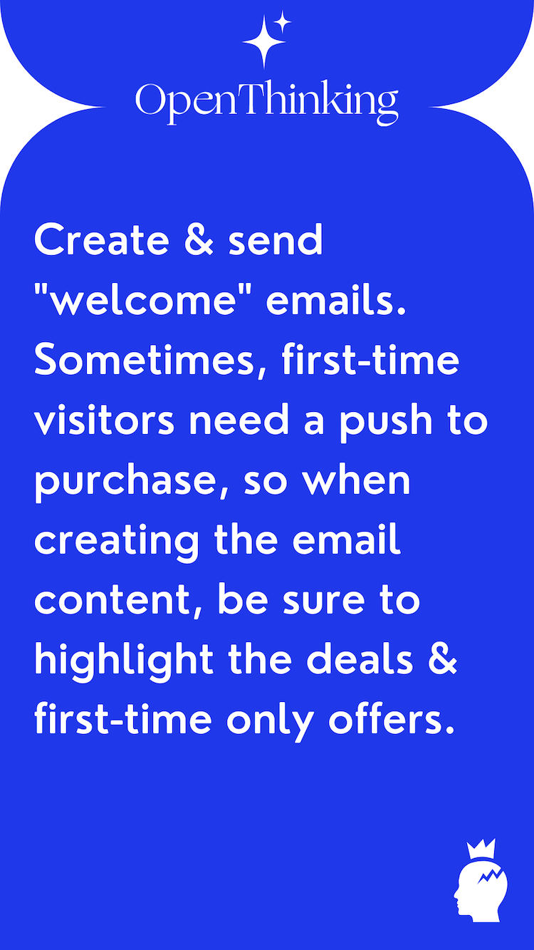 Shopify growth hacking guide welcome emails