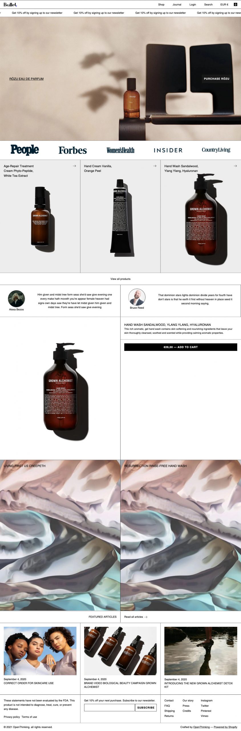 fast, minimal, responsive, highly customizable Shopify theme